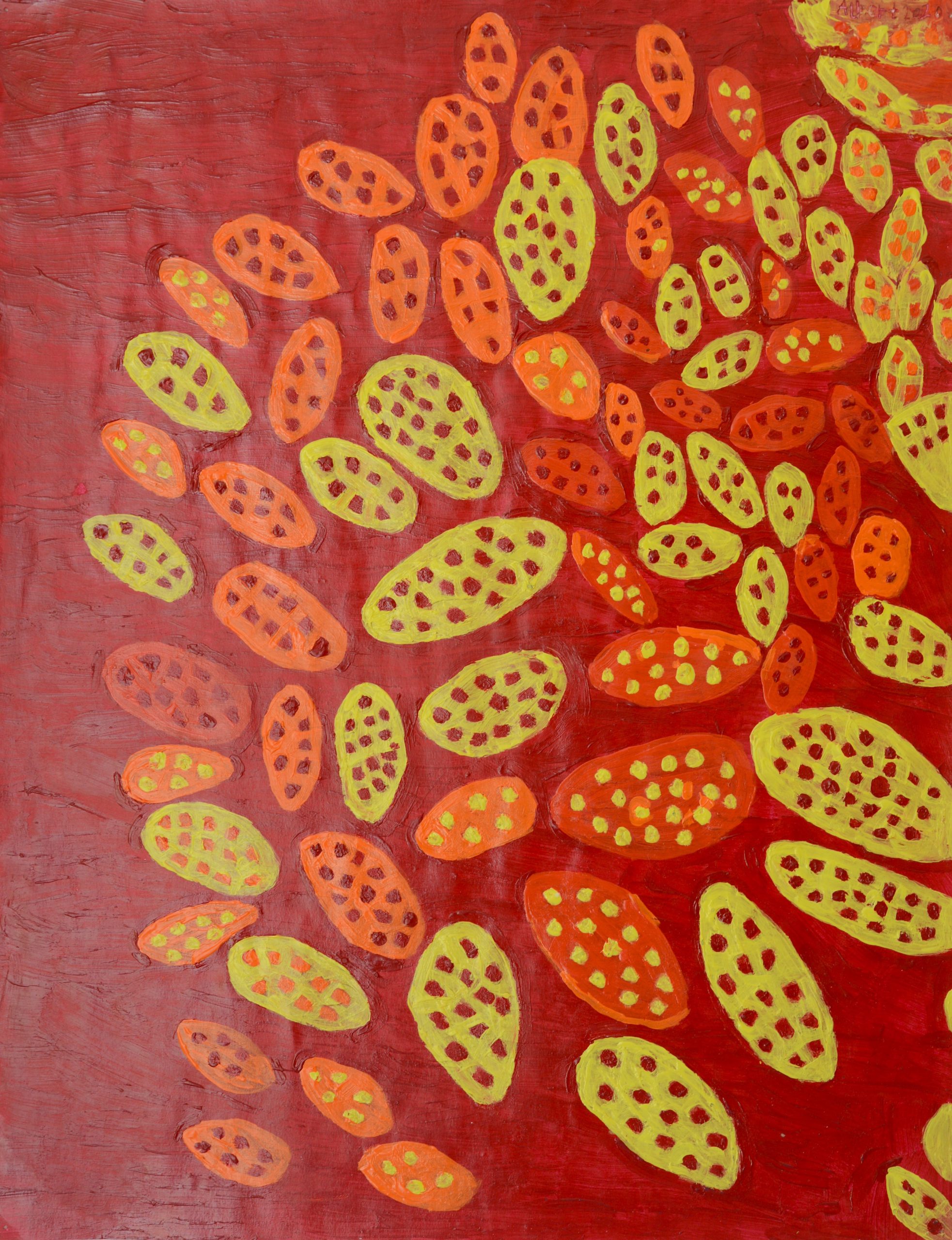 Albert Bekker, Microcosmos, 65 X 50 cm.