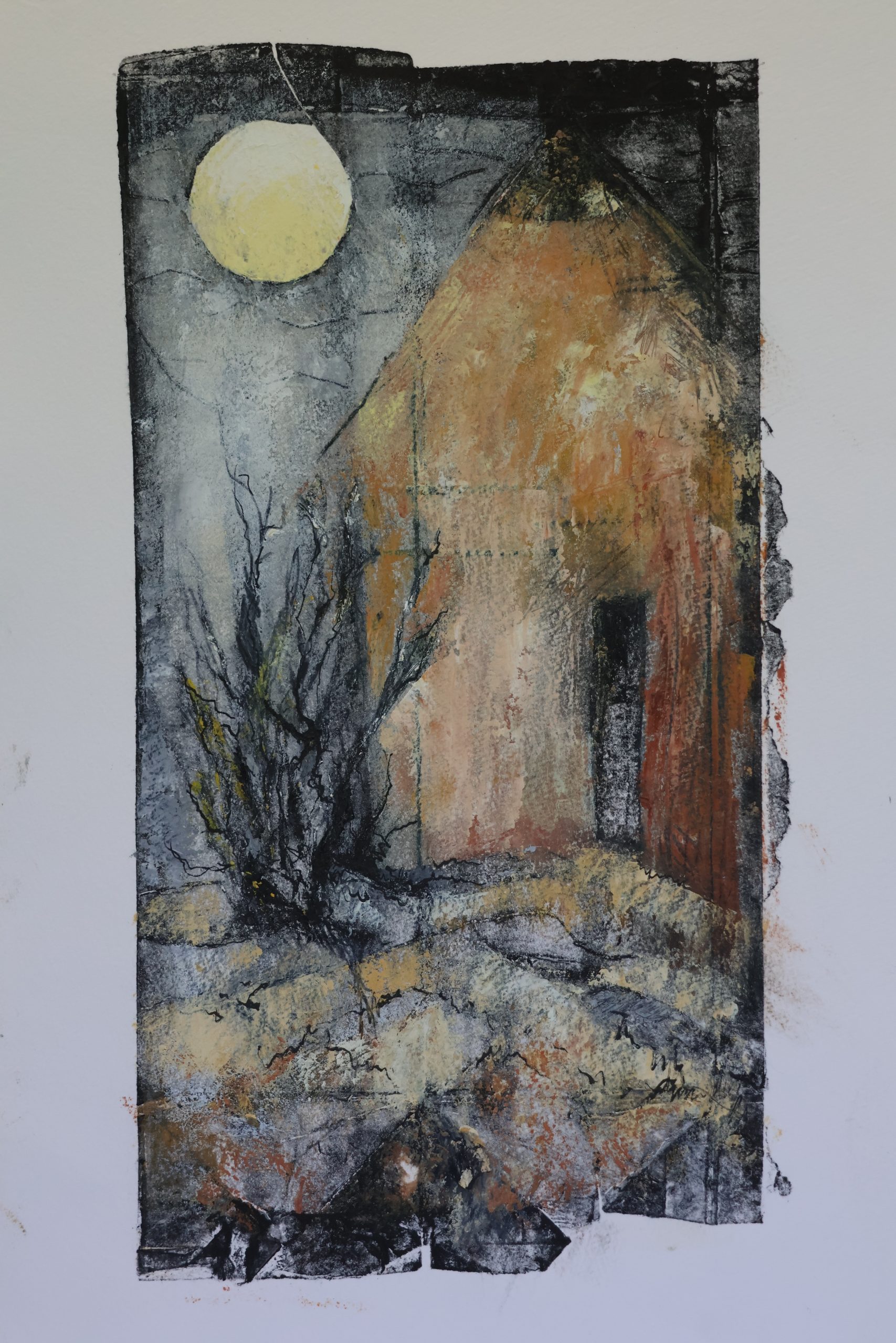 Tetradruk en olieverf