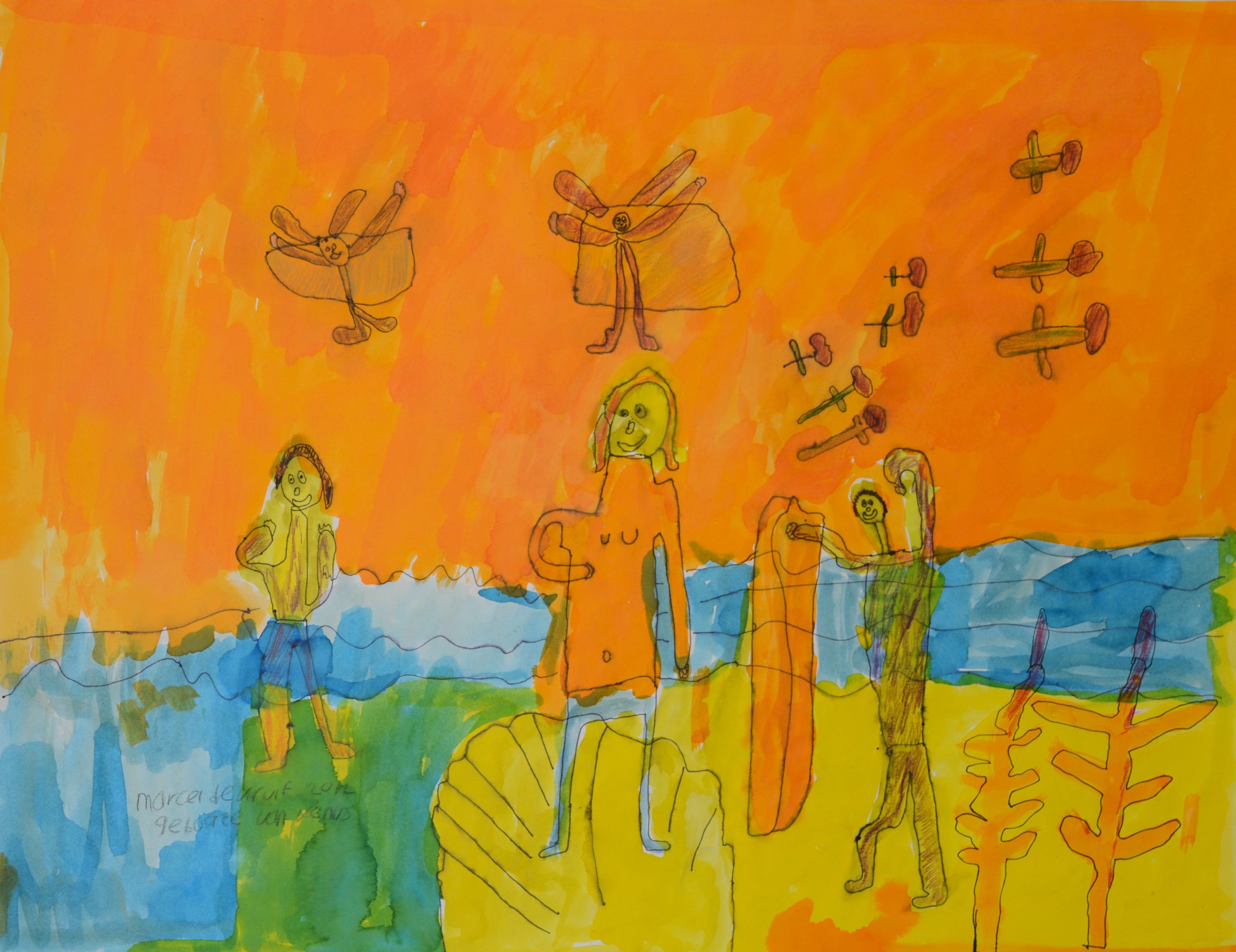 Marcel de Kruif, Geboorte van Venus 50 X 65 cm.